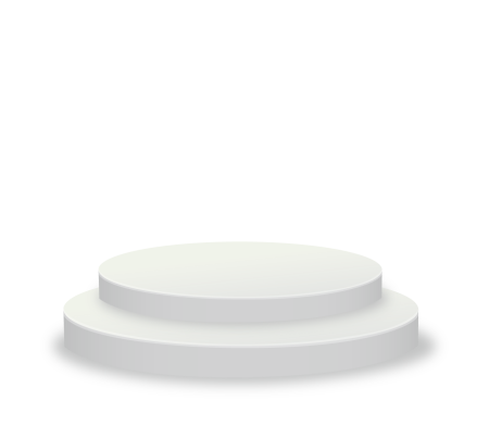 Белый круглый подиум