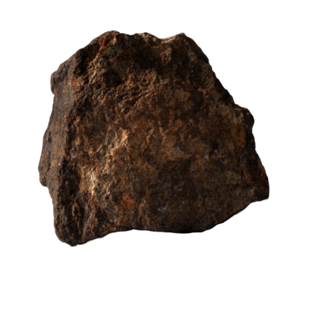 Метеорит на белом фоне