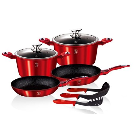 Набор посуды Berlinger haus Metallic line BH-1224/BH-1226/BH-1632n 15 пр.