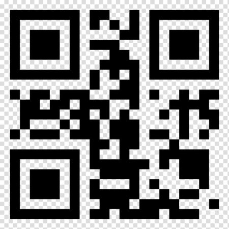 QR код на прозрачном фоне