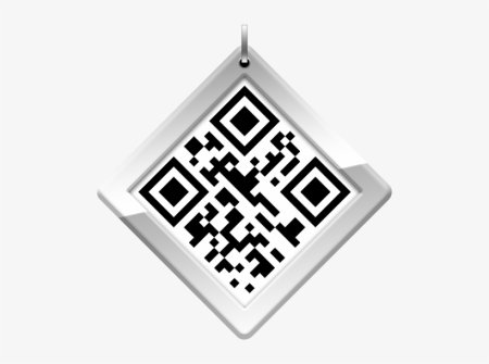 QR код белый