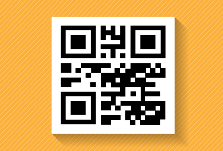 QR код синий
