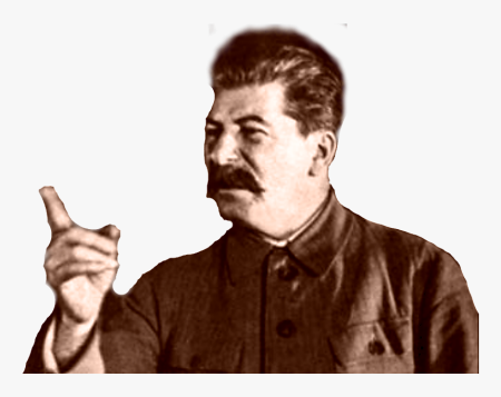 Сталин на прозрачном фоне