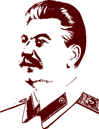 Сталин Иосиф Виссарионович на белом фоне