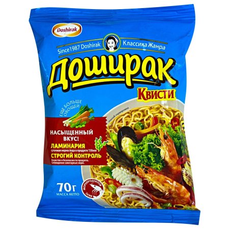 Доширак этикетка