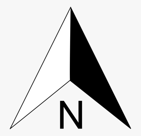 Обозначение севера