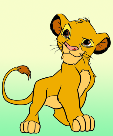 Simba Lion Baby frame