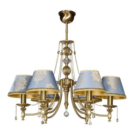 Люстра Gem Chandelier 14, transparent, Brass