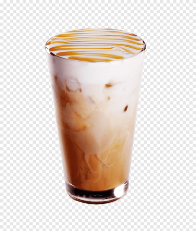 Чашка латте на белом фоне
