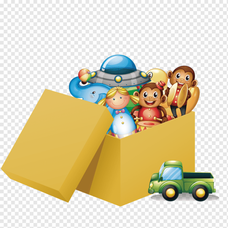 Мягкие игрушки в корзинке