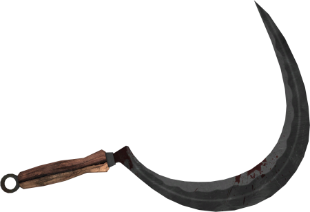 Серп на прозрачном фоне