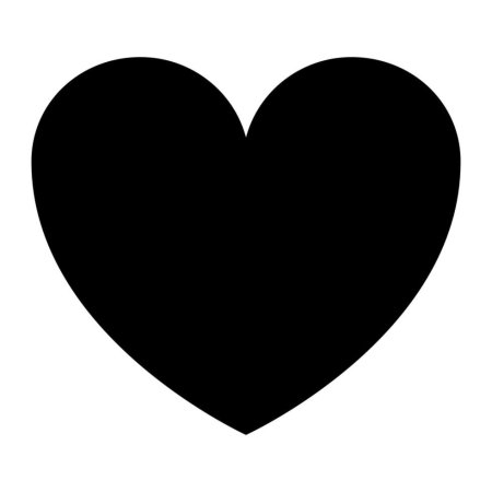 PNG of drawn Black Heart