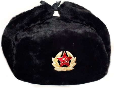 Шапка ушанка на прозрачном фоне
