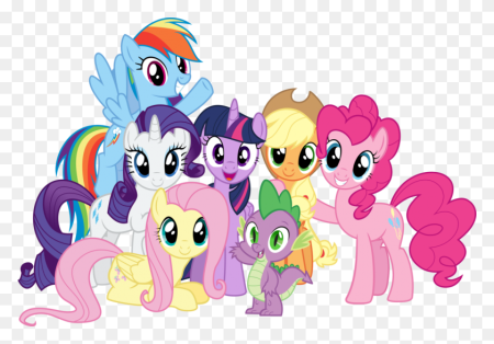 MLP Mane 6 and Spike
