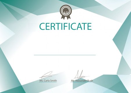 Сертификат образец