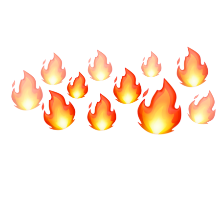 Огонь мультяшный
