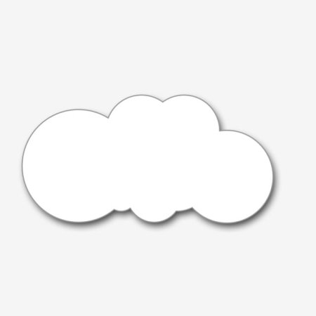 Белое облако на прозрачном фоне