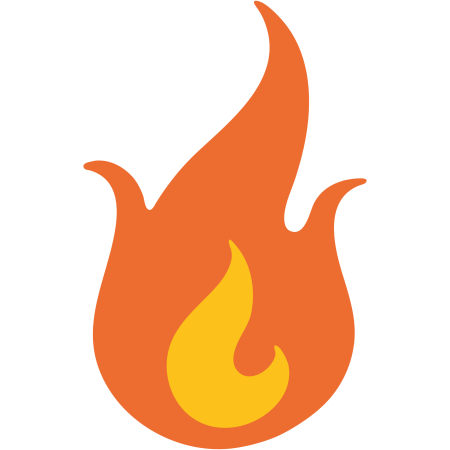 Emoji огонь
