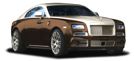 Rolls-Royce Wraith на белом фоне