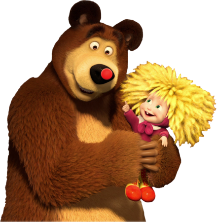 Герои мультика Маша и медведь