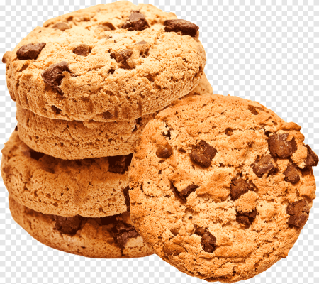 Овсяное печенье на белом фоне