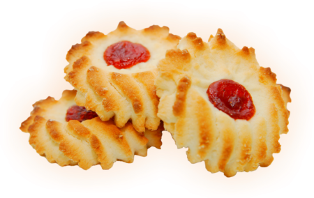 Печенька на прозрачном фоне