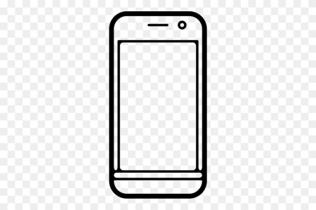 Экран смартфона на белом фоне