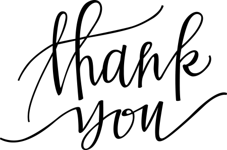 Надпись thank you