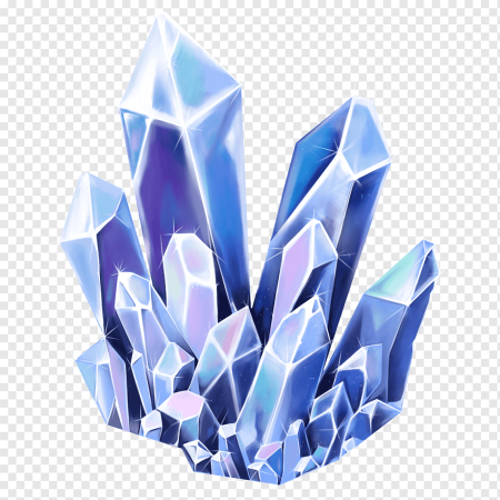 Кристалл на прозрачном фоне