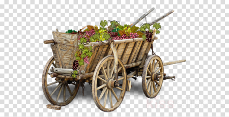 Телега с фруктами