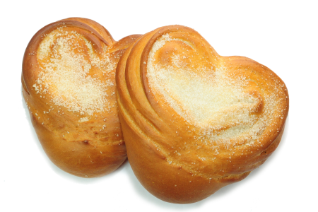 Булочка на белом фоне