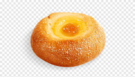 Булочка на белом фоне