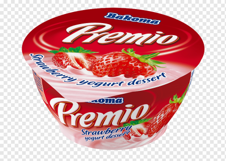 Йогурт на прозрачном фоне