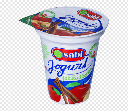 Йогурт на белом фоне