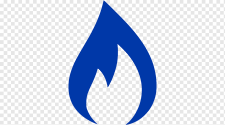 Газовая конфорка на прозрачном фоне