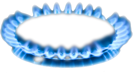 Газовая конфорка пламя