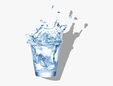 Стакан воды без фона
