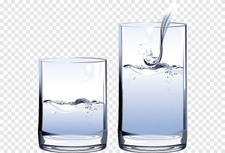 Ледяная вода в стакане