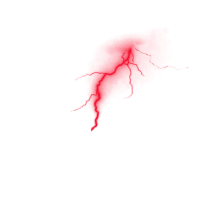 Красная молния без фона