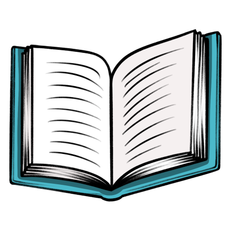 Рисунок развернутой книги