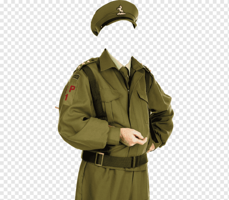 Фотошаблон Военная форма