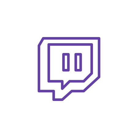 Надпись twitch
