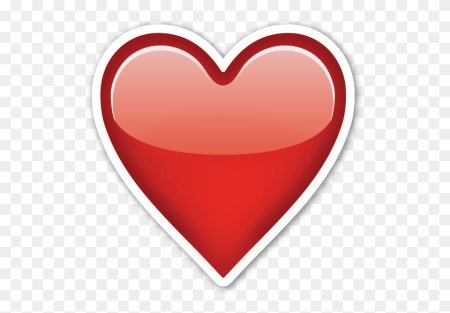 Смайлик сердечко на прозрачном фоне
