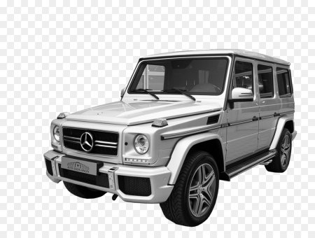 Мерседес Бенц g63 на белом фоне