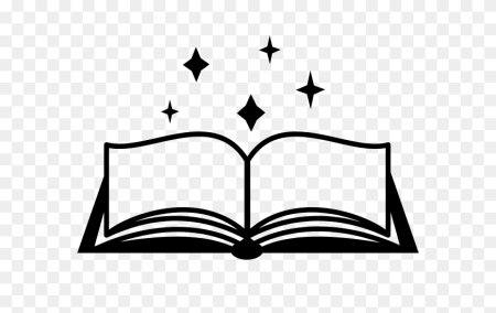 Силуэт открытой книги