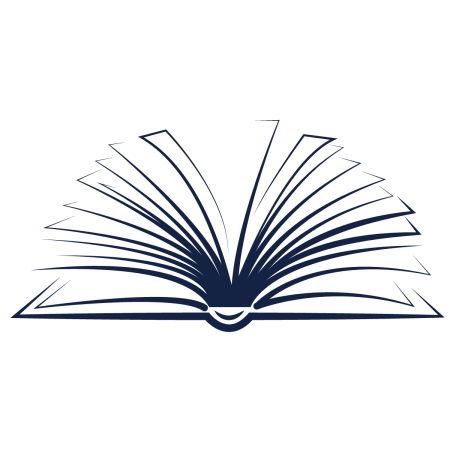 Открытая книга сбоку вектор
