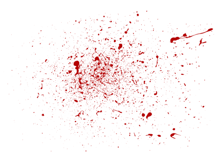 Капли крови на прозрачном фоне