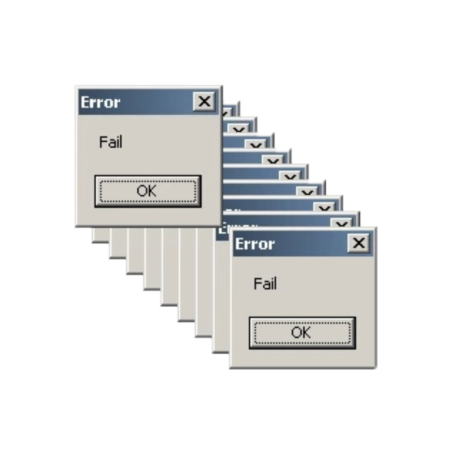 Окно ошибки Windows PNG
