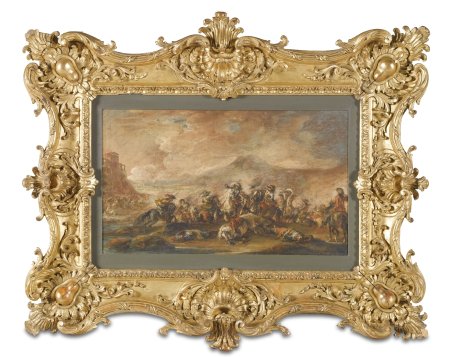 Старинная картина в раме