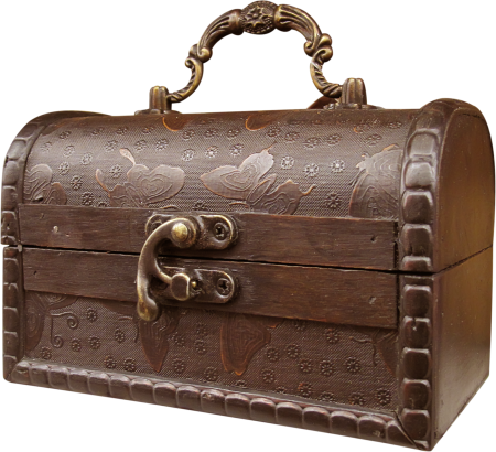 Старинный сундучок с ручкой